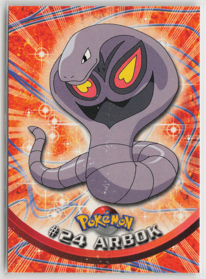Arbok #24 Topps TV Animation Series 1999 Non-Holo LP