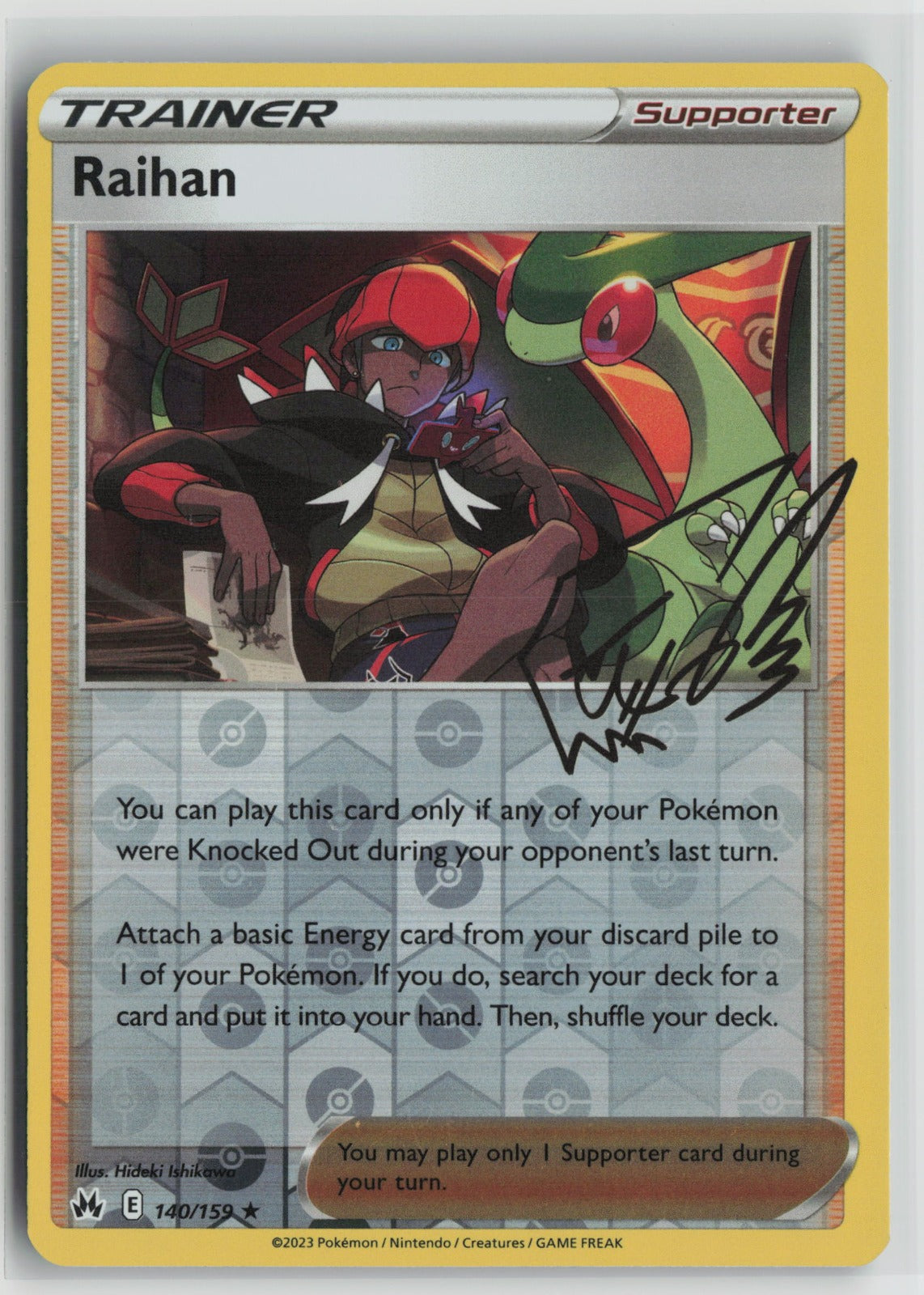 Raihan Holo Rare Reverse Holo CRZ 140/159 NM