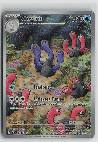 Wugtrio - Illustration Rare Holo PAF 224/091 NM
