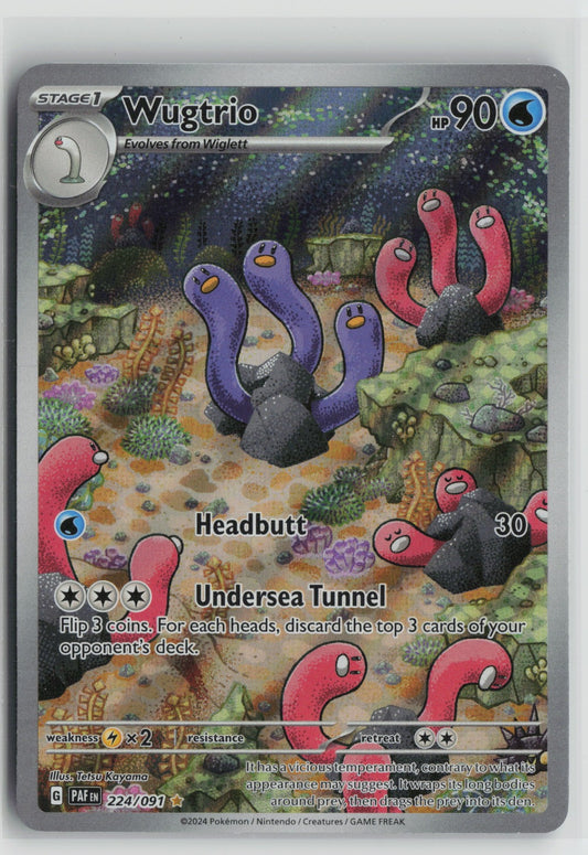 Wugtrio - Illustration Rare Holo PAF 224/091 NM