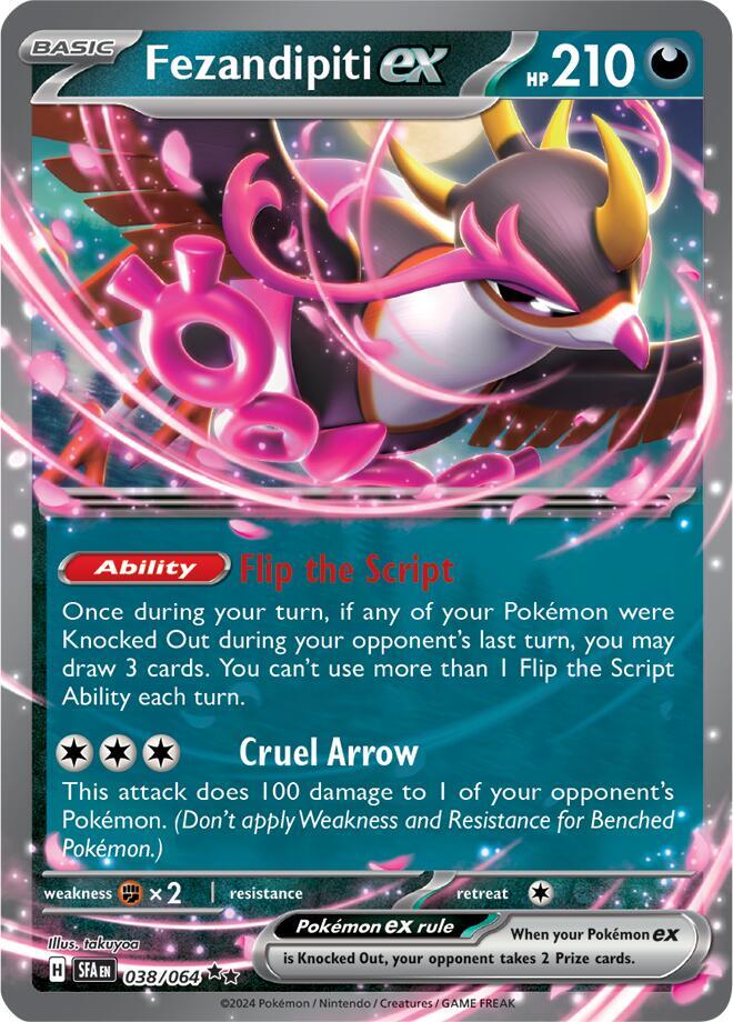 Fezandipiti ex Double Rare Holo SFA 038/064 NM