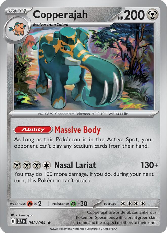 Copperajah Rare Holo SFA 042/064 NM