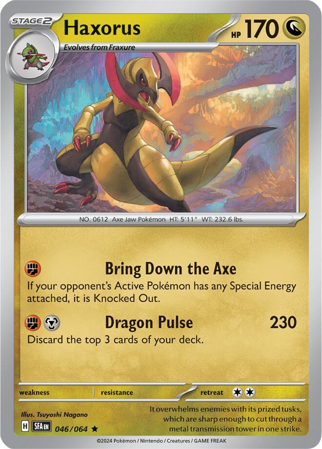 Haxorus Rare Holo SFA 046/064 NM