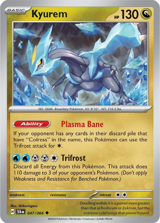 Kyurem Uncommon Reverse Holo SFA 047/064 NM