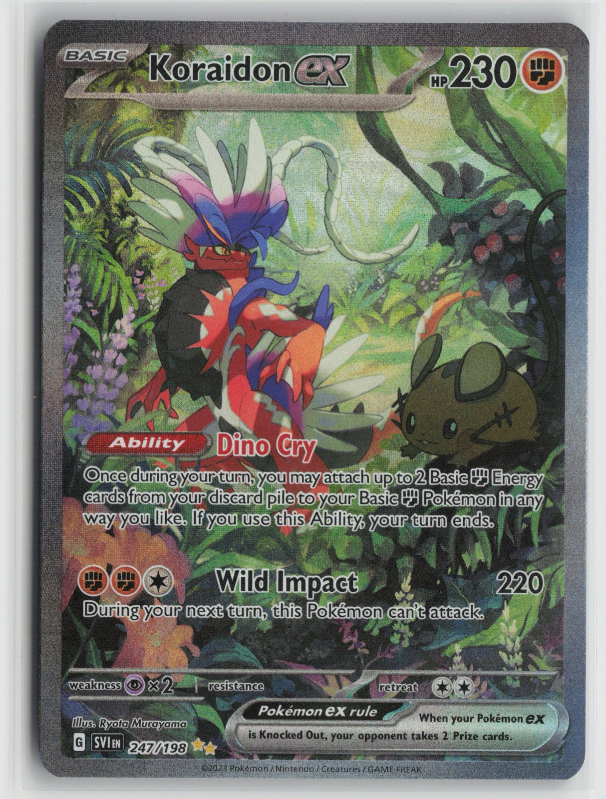 Koraidon ex Special Illustration Rare Holo SVI 247/198 NM