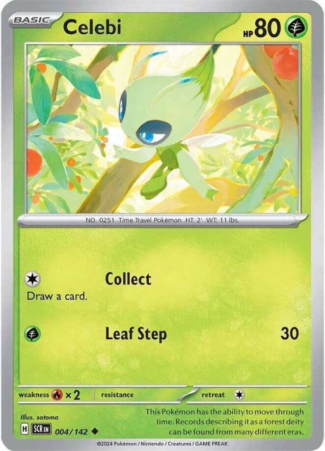 Celebi Uncommon Reverse Holo SCR 004/142 NM