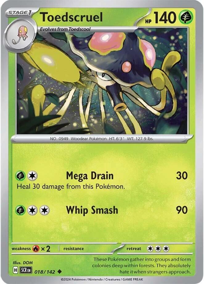 Toedscruel Uncommon Regular SCR 018/142 NM