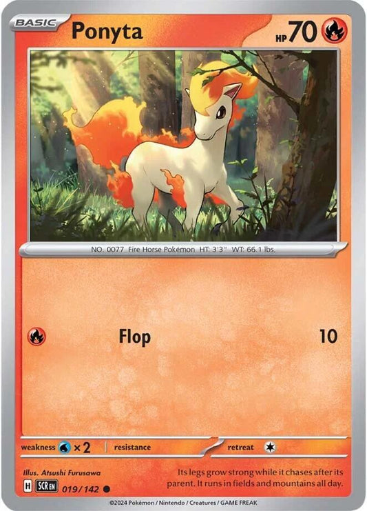 Ponyta Common Regular SCR 019/142 NM