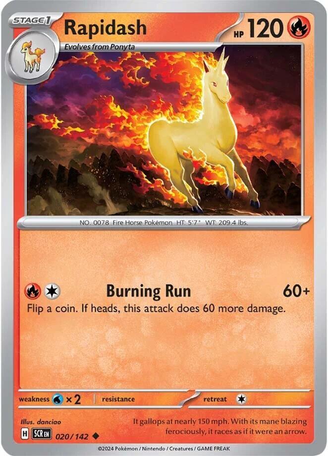 Rapidash Uncommon Regular SCR 020/142 NM