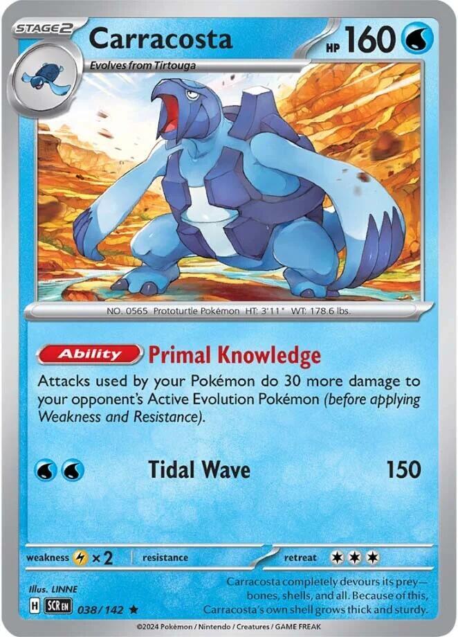 Carracosta Rare Holo SCR 038/142 NM