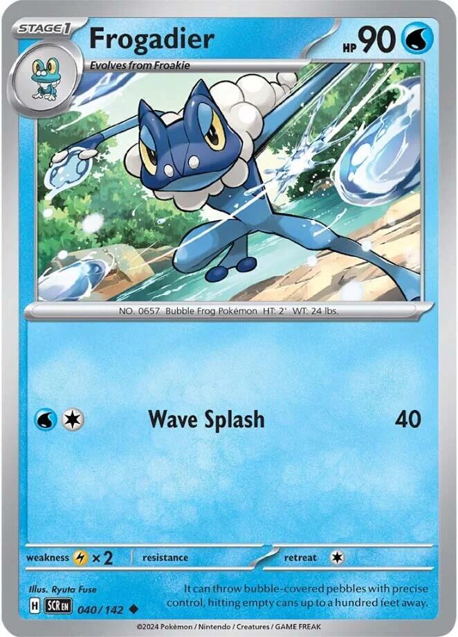 Frogadier Uncommon Regular SCR 040/142 NM