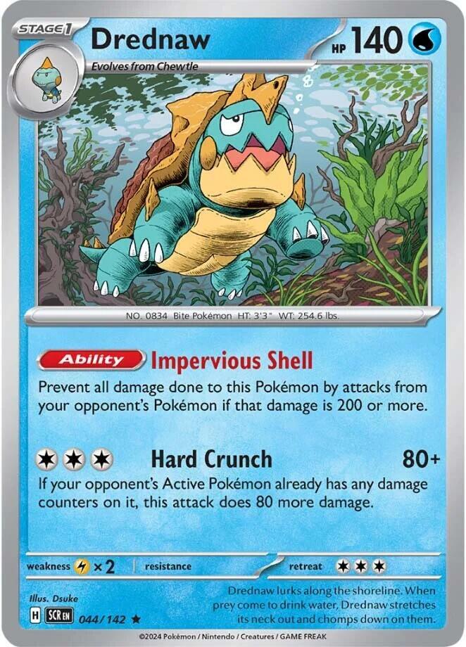 Drednaw Rare Holo SCR 044/142 NM