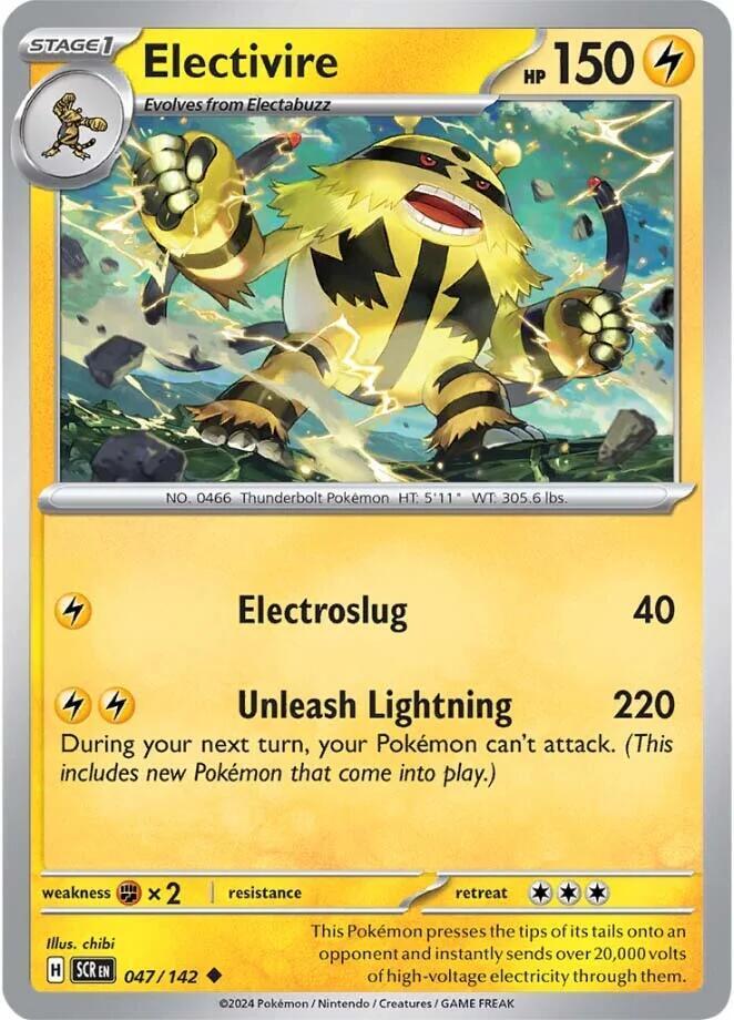 Electivire Uncommon Regular SCR 047/142 NM