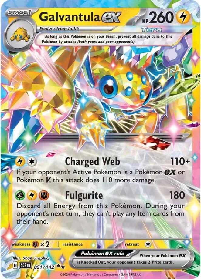 Galvantula ex Double Rare Holo SCR 051/142 NM