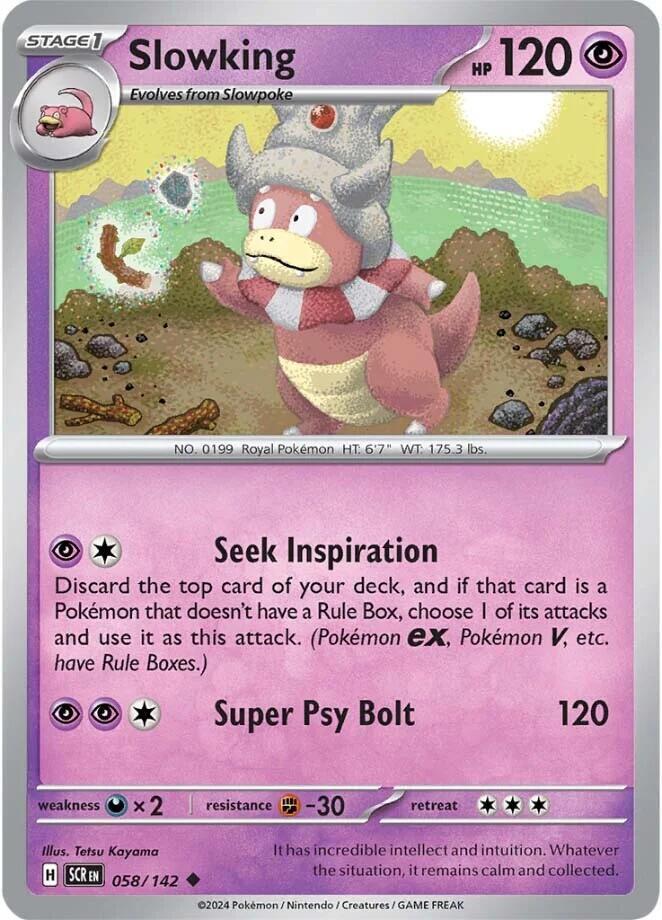 Slowking Uncommon Regular SCR 058/142 NM