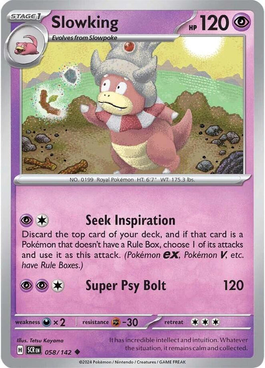 Slowking Uncommon Regular SCR 058/142 NM
