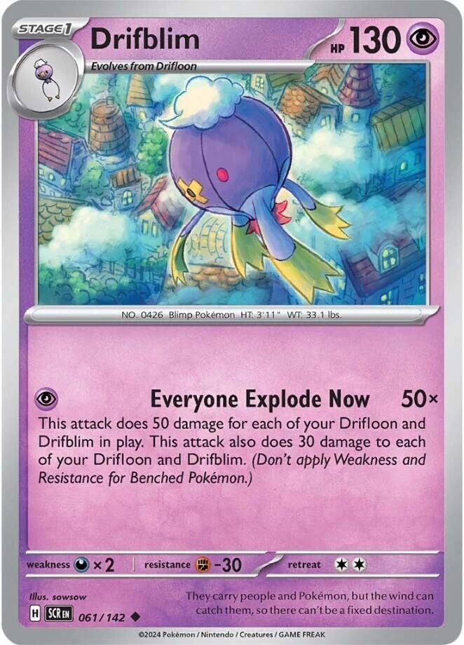 Drifblim Uncommon Regular SCR 061/142 NM