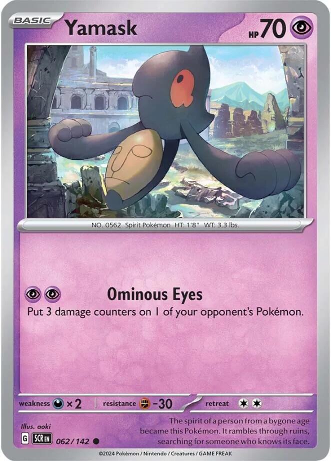 Yamask Common Reverse Holo SCR 062/142 NM
