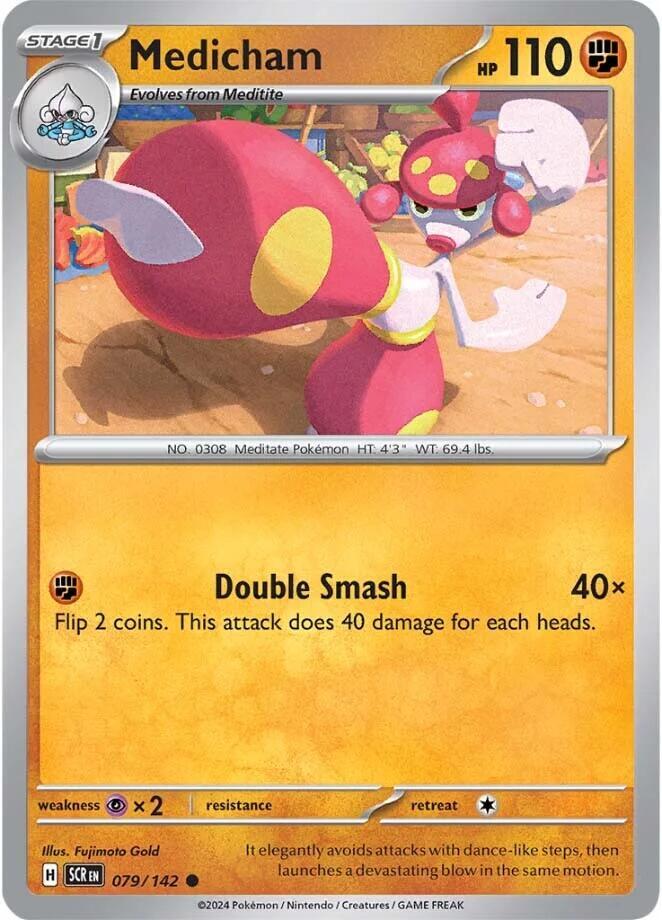 Medicham Common Reverse Holo SCR 079/142 NM