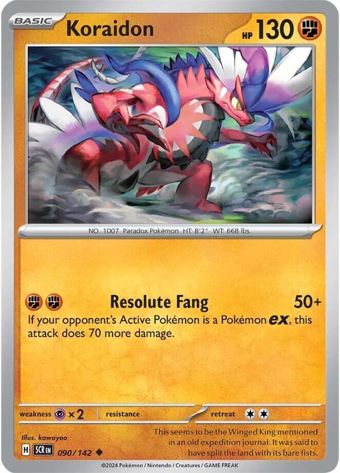 Koraidon Uncommon Regular SCR 090/142 NM