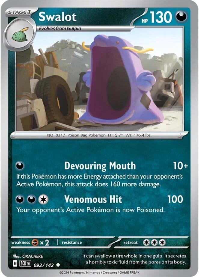 Swalot Uncommon Reverse Holo SCR 092/142 NM