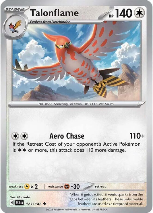 Talonflame Uncommon Regular SCR 123/142 NM