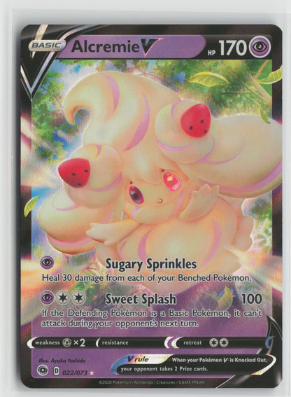 Alcremie V Ultra Rare Holo CHP 22/73 NM