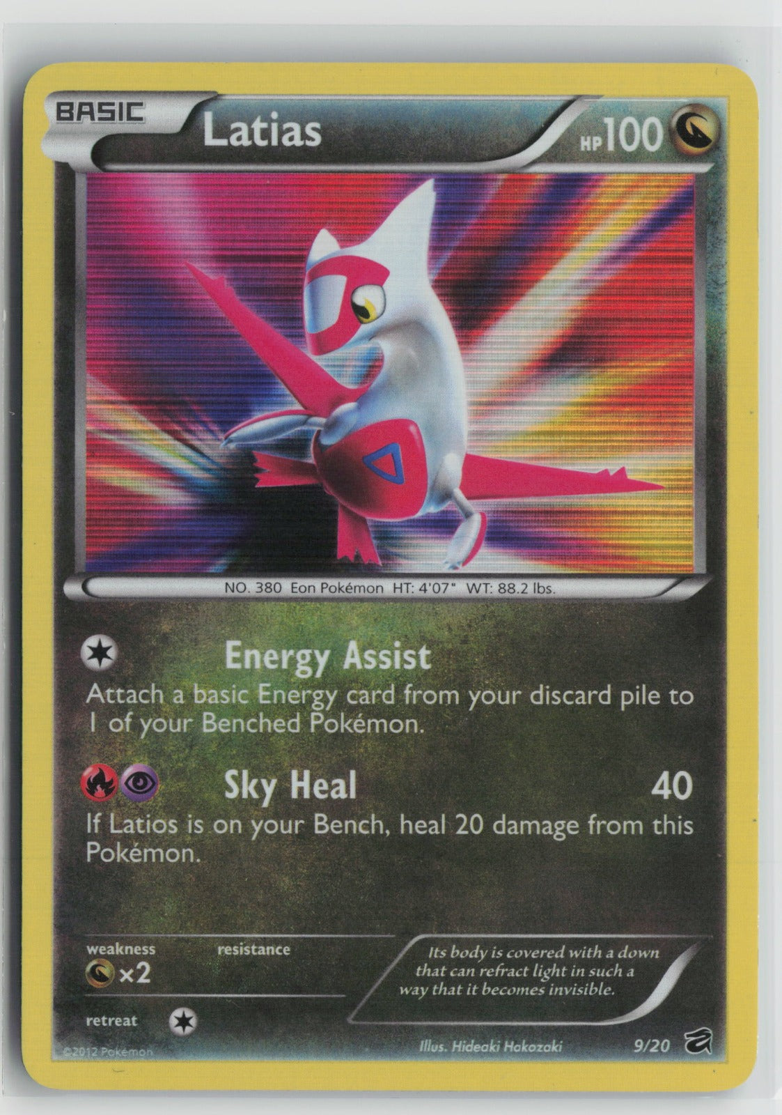 Latias Holo Rare DRV 9/20 LP