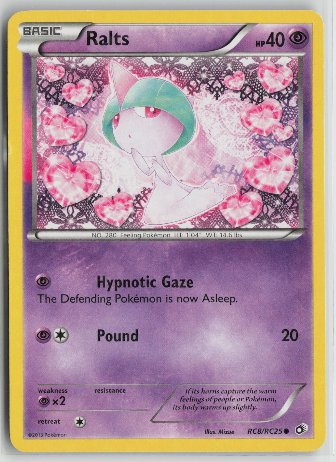 Ralts Common Holo LTR RC8/RC25 MP