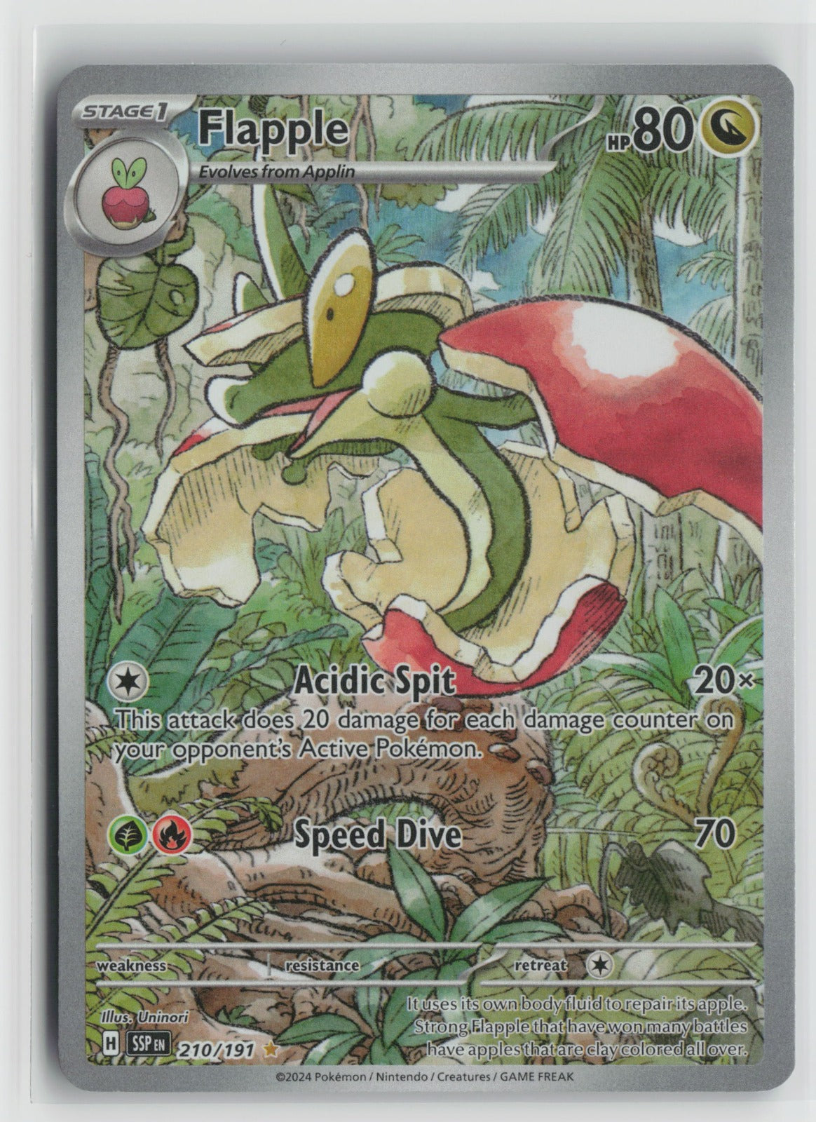 Flapple Illustration Rare Holo SSP 210/191 NM