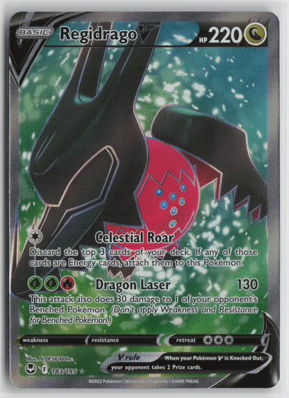 Regidrago V (Full Art) Ultra Rare Holo SWSH12 183/195 NM
