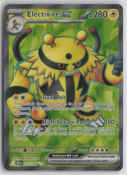 Electivire ex - Ultra Rare Holo DRI 212/182 NM