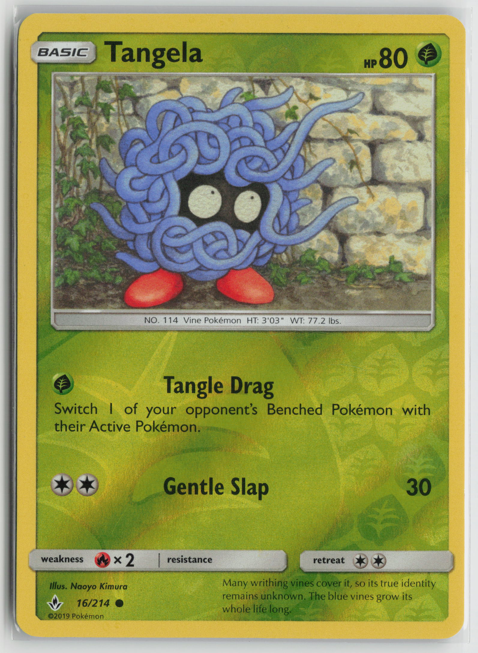 Tangela Common Reverse Holo SM10 16/214 NM