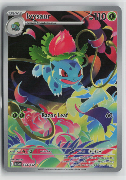 Ivysaur - Illustration Rare Holo MEG 134/132 NM