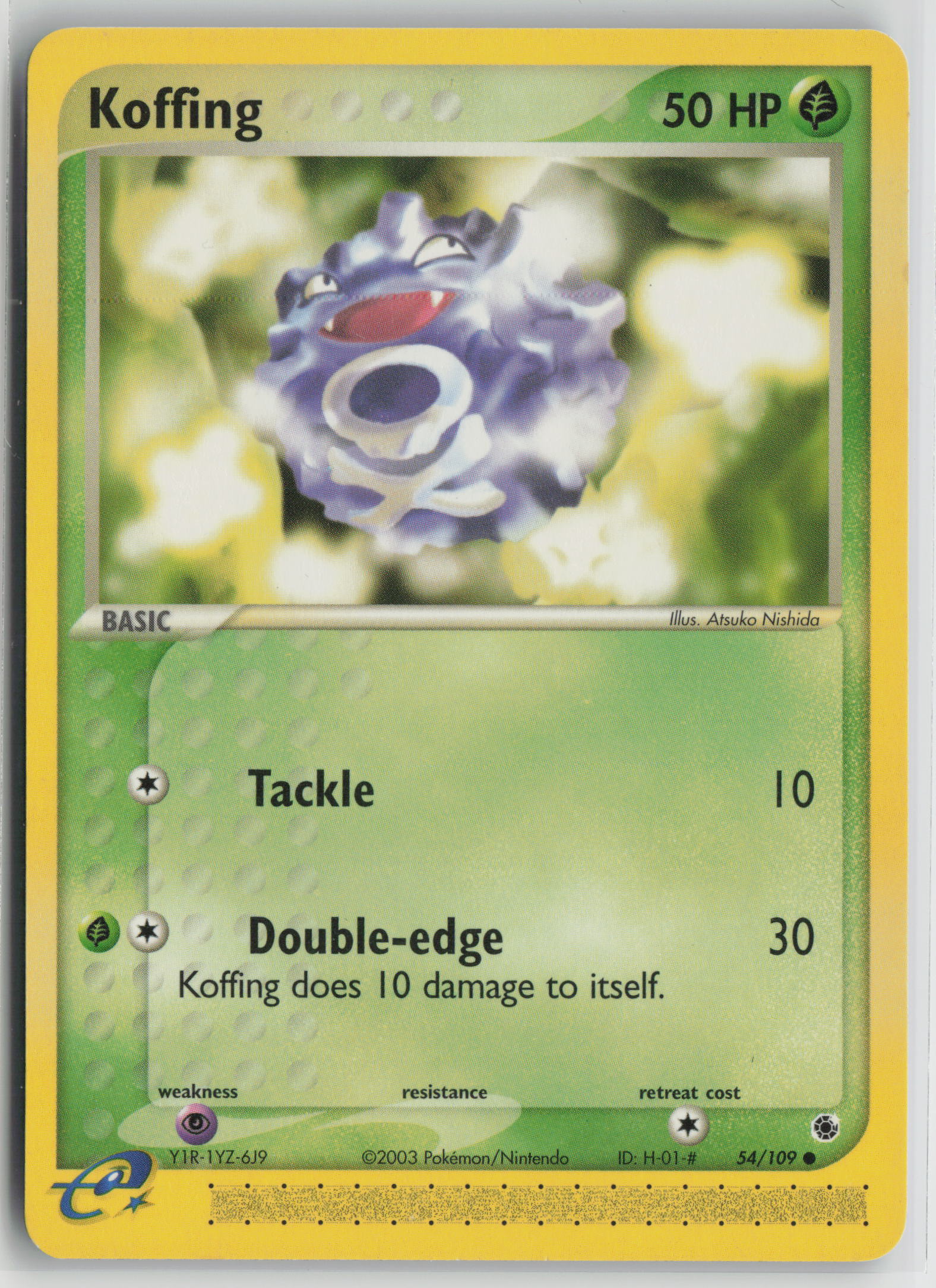 Koffing Common Ruby and Sapphire 54/109 NM