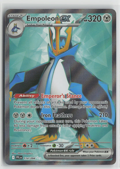 Empoleon ex Ultra Rare Holo PFL 114/094 NM