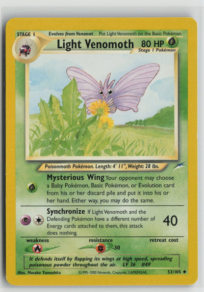 Light Venomoth Uncommon Unlimited N4 053/105 LP