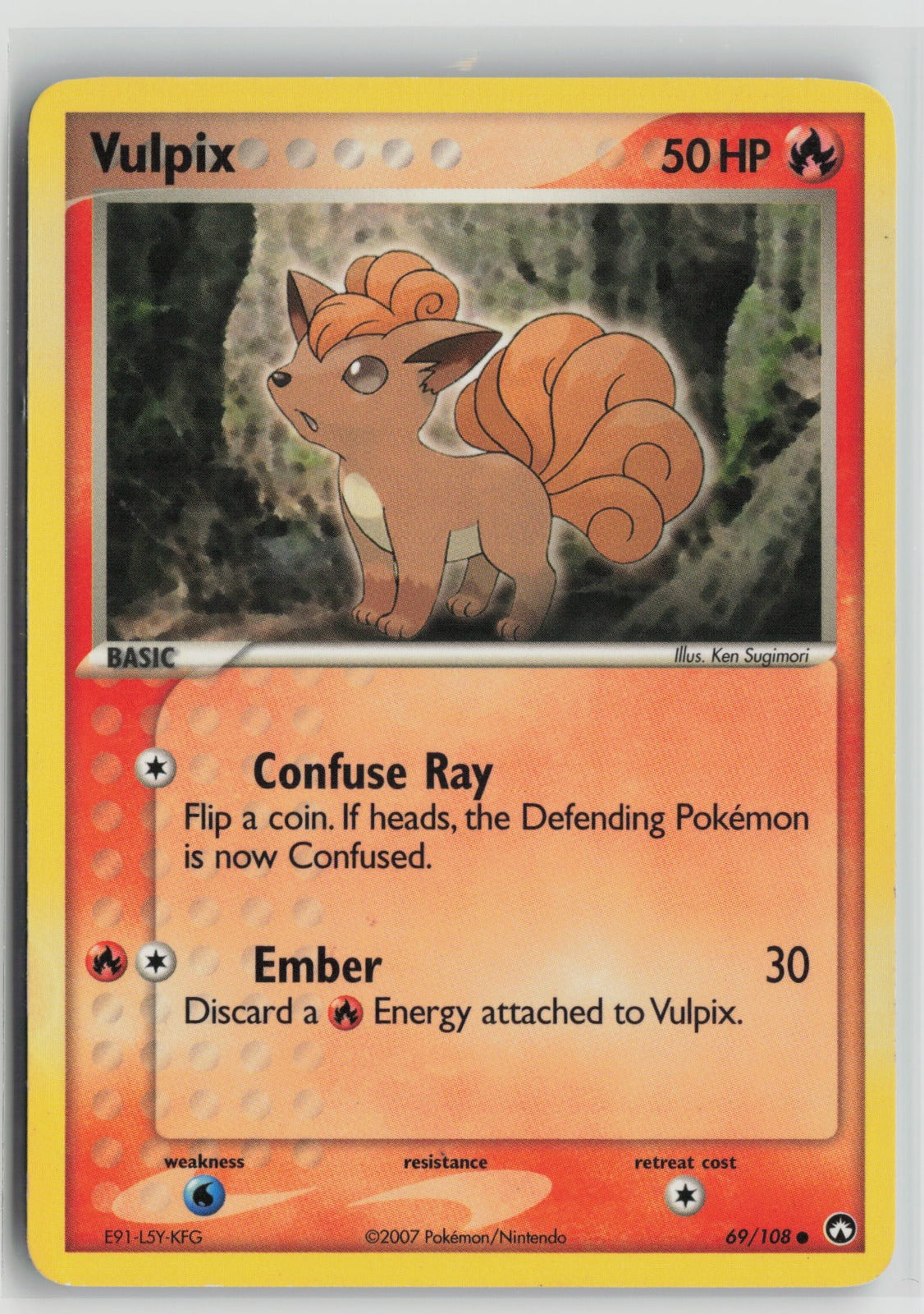 Vulpix Common PK 69/108 LP