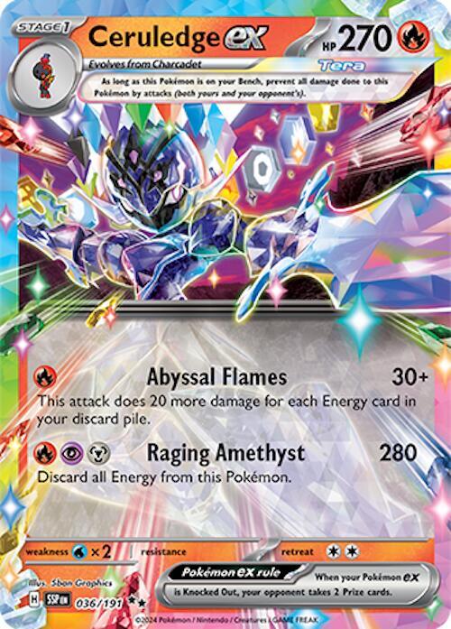Ceruledge ex Double Rare Holo SSP 036/191 NM