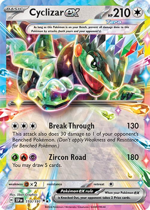 Cyclizar ex Double Rare Holo SSP 159/191 NM