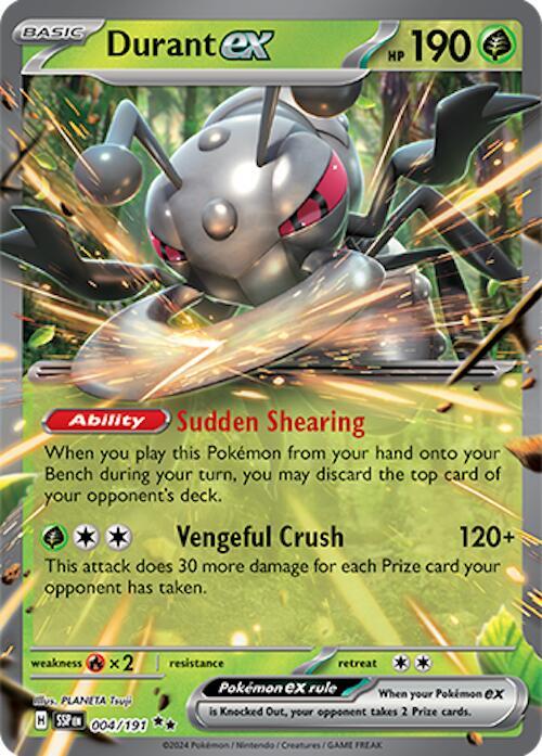 Durant ex Double Rare Holo SSP 004/191 NM