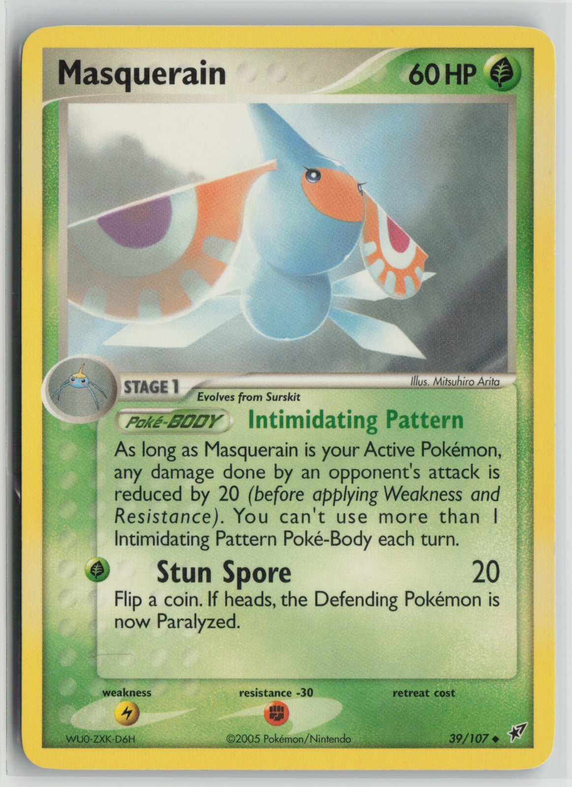 Masquerain Uncommon DX 39/107 LP