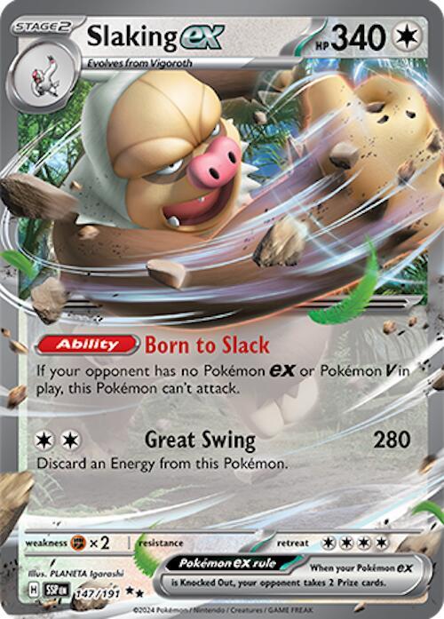 Slaking ex Double Rare Holo SSP 147/191 NM