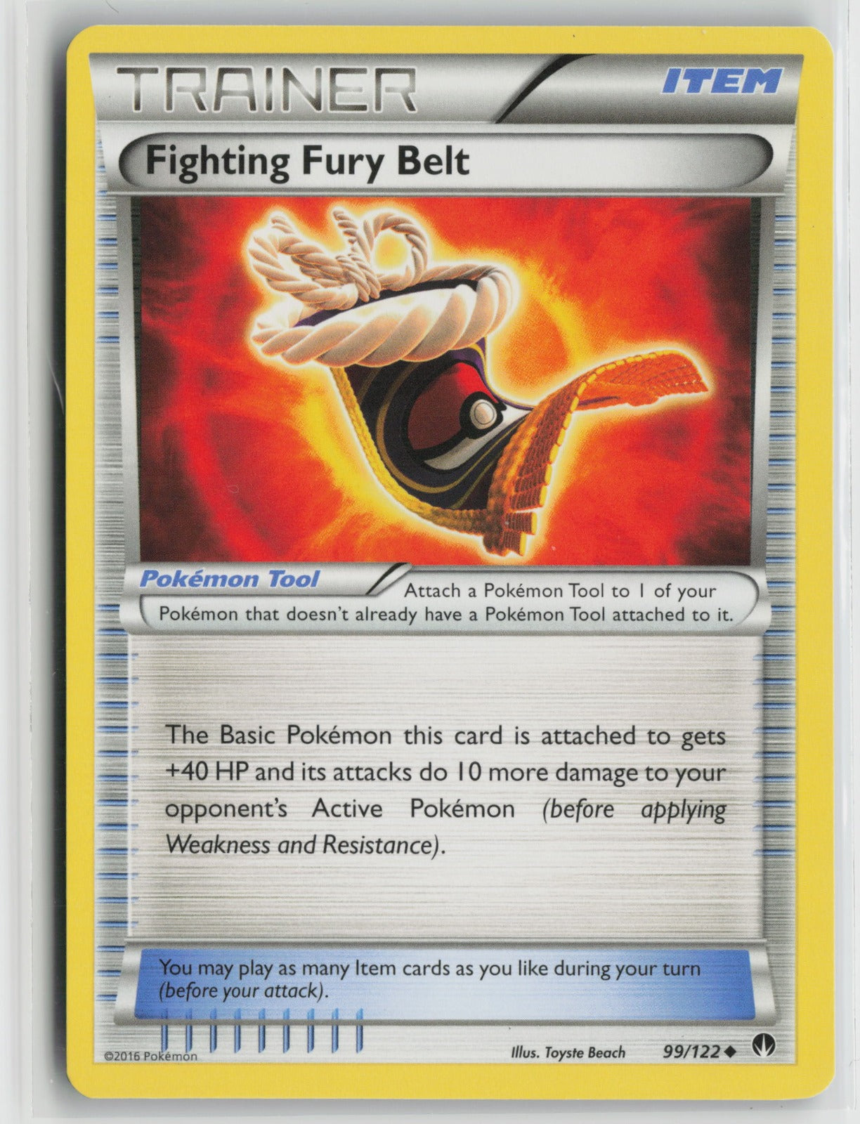 Fighting Fury Belt Uncommon BKP 99/122 NM