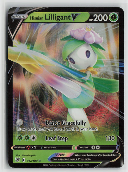 Hisuian Lilligant V Ultra Rare Holo SWSH10 017/189 NM