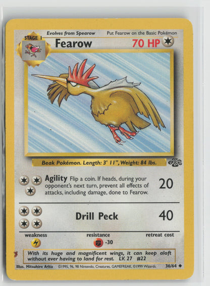 Fearow Uncommon Unlimited JU 36/64 MP