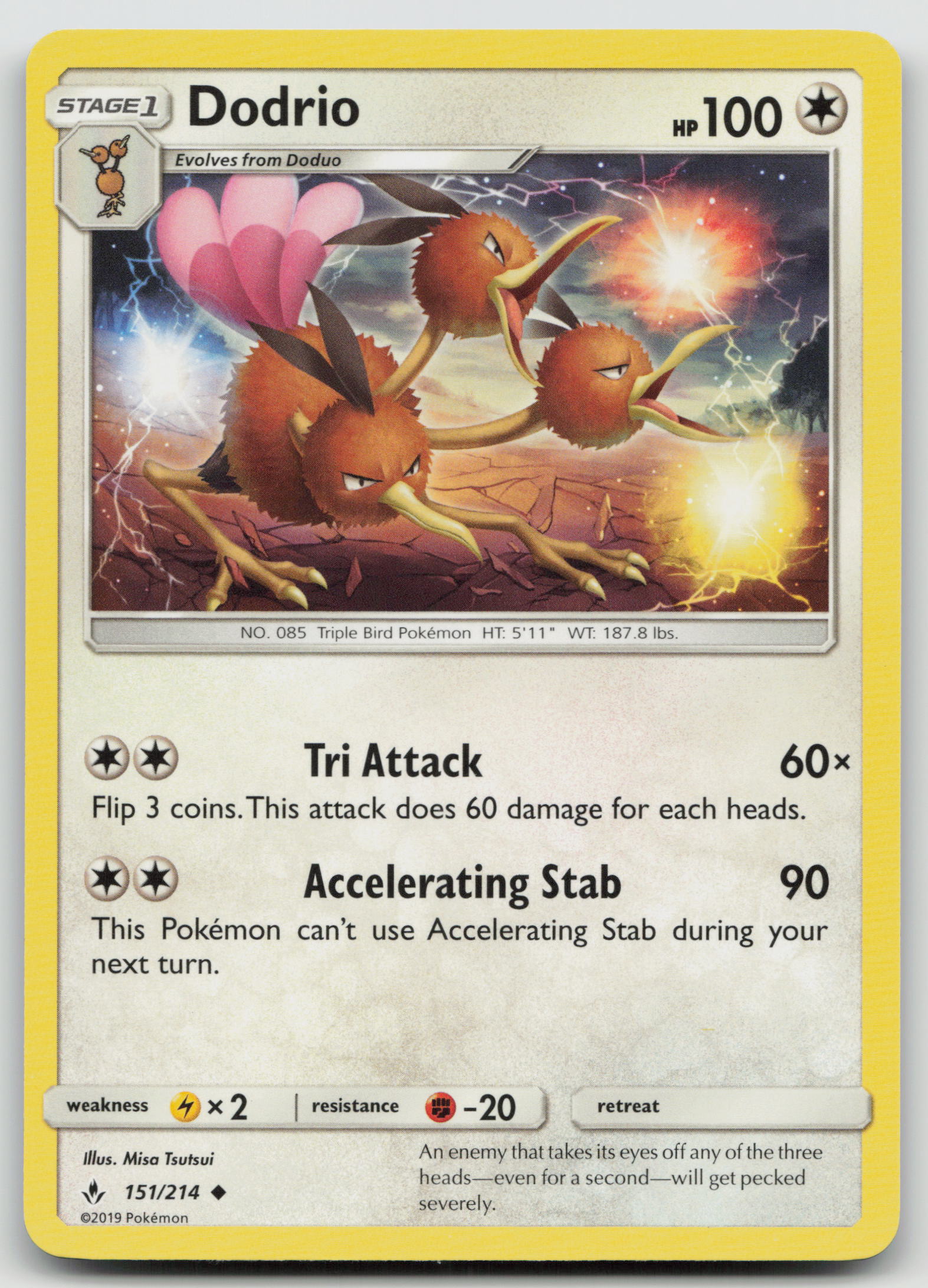 Dodrio Uncommon Normal SM10 151/214 NM
