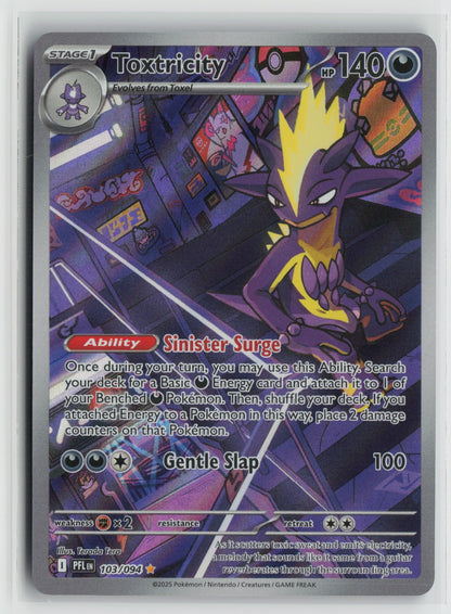 Toxtricity Illustration Rare Holo PFL 103/094 NM