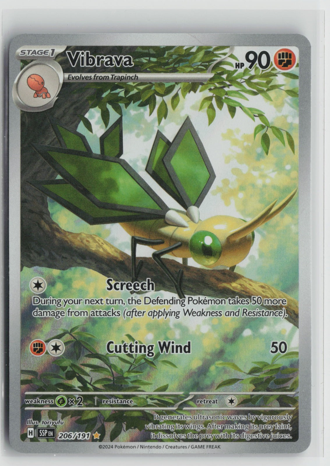 Vibrava - Illustration Rare Holo SSP 206/191 NM