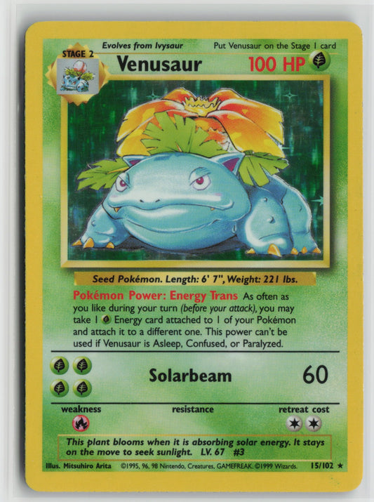 Venusaur Holo Rare BS 015/102 MP